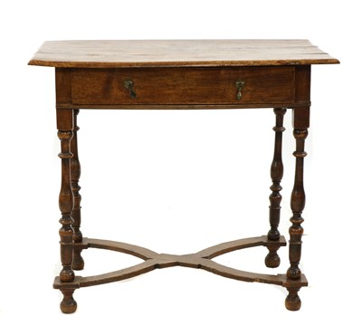 Lot 310 - A walnut and oak side table