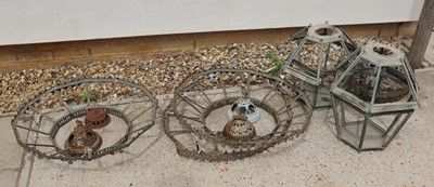 Lot 325 - A collection of Victorian lantern frames
