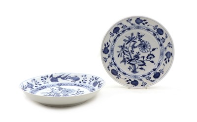 Lot 257 - Two Meissen blue and white dishes
