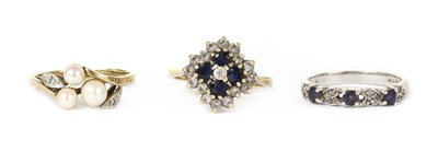 Lot 1382 - Two gold rings