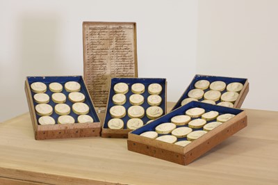 Lot 42 - A box of grand tour plaster intaglios