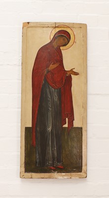 Lot 50 - A large icon of the Mother of God