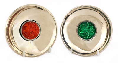 Lot 600 - A pair of Art Deco silver dishes