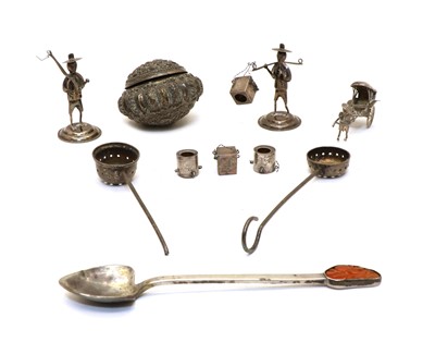 Lot 54 - Two Chinese silver miniatures