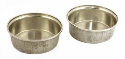 Lot 604 - A pair of modernist silver bowls