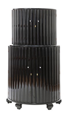 Lot 172 - An Art Deco ebonised cocktail cabinet