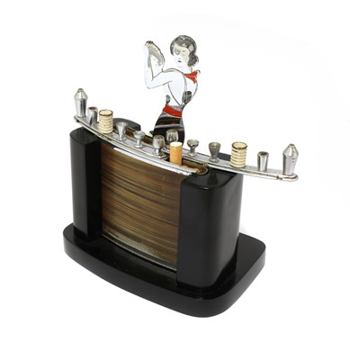 Lot 170 - An Art Deco ‘barmaid’ cigarette dispenser stand