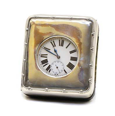 Lot 48 - A silver mounted watch case