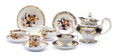 Lot 232 - A Bloor Derby part Imari teaset