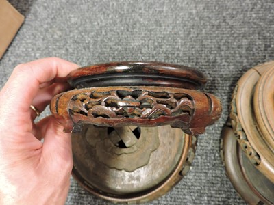 Lot 162 - A collection of Chinese wood stands