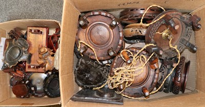 Lot 162 - A collection of Chinese wood stands