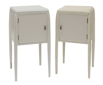 Lot 255 - A pair of Art Deco bedside tables