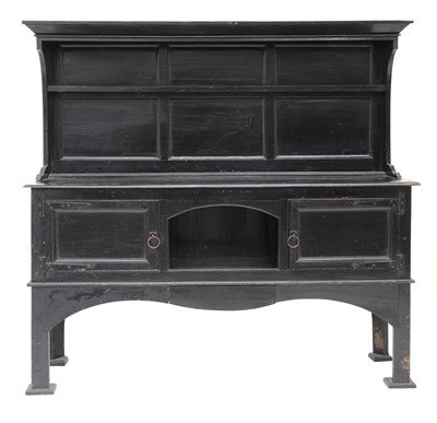 Lot 105 - An Arts and Crafts ebonised sideboard