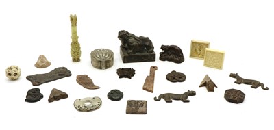 Lot 108 - A Chinese jade belt hook