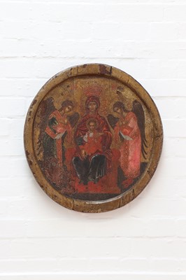 Lot 40 - An icon of the Mother of God of the Sign