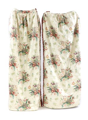 Lot 309 - A pair lined and interlined silk curtains by Allan Vaughan Ltd of Malvern