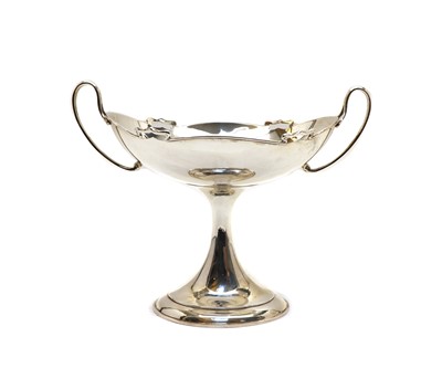 Lot 23 - A twin handled silver comport