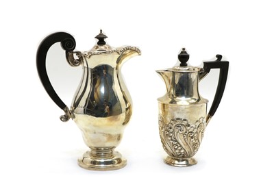 Lot 55 - An Edwardian silver hot water pot