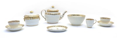 Lot 175 - A Regency New Hall porcelain teaset