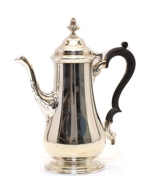 Lot 55 - A silver coffee pot