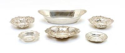 Lot 58 - A pair of modern pierced bonbon dishes