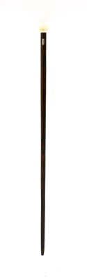 Lot 306 - An ivory topped walking cane