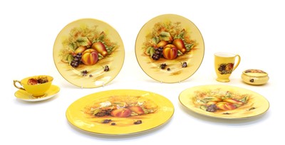 Lot 165 - A collection of Aynsley 'Orchard Gold' teaware