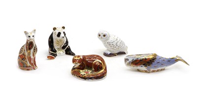 Lot 181 - A collection of Royal Crown Derby paperweights