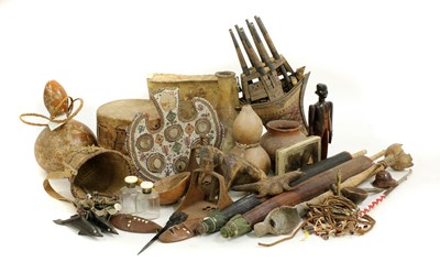Lot 221A - A collection of tribal artifacts