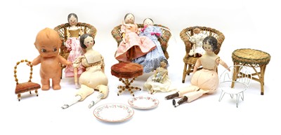Lot 328 - A collection of dolls house furniture