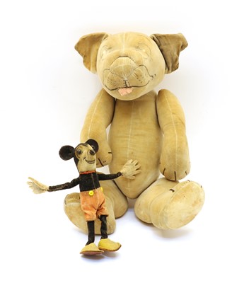 Lot 254 - A Chad Valley stuffed toy 'Bonzo'