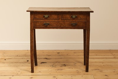 Lot 397 - A burr elm side table