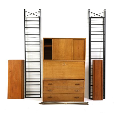 Lot 694 - A Ladderax teak wall unit
