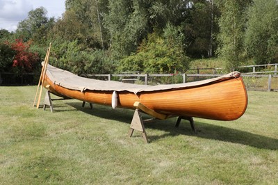 Lot 515 - A Canadian cedar strip canoe: 'Betsie'