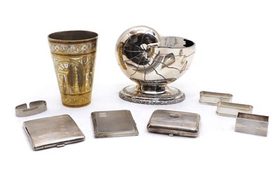 Lot 6 - Three silver cigarette cases