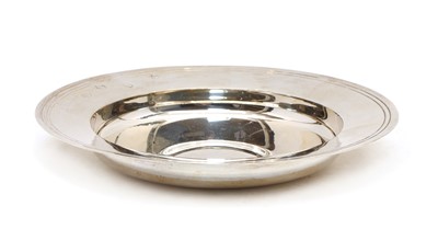 Lot 11 - A modern silver Armada dish