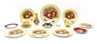 Lot 177 - A collection of Aynsley Orchard Gold dinner teaware