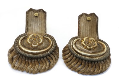Lot 25 - A pair of 19th Century epaulettes