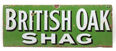 Lot 192 - An enamel tobacco advertising sign
