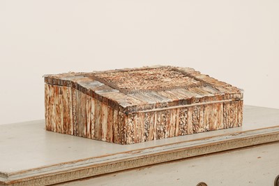 Lot 496 - An Anglo-Indian antler writing slope
