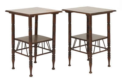 Lot 98 - Two walnut bedside tables