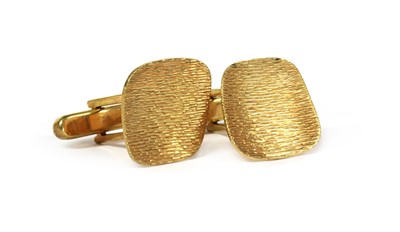 Lot 213 - A pair of 9ct gold cufflinks, c.1970