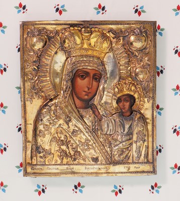 Lot 79 - An icon of the Mother of God of Kaplunovskaya