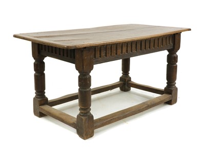Lot 326 - An oak refectory table