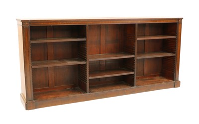 Lot 250 - A 19th century mahogany open dwarf bookcase