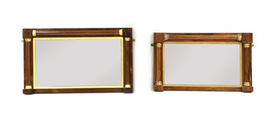 Lot 306 - A 19th century rosewood wall mirror