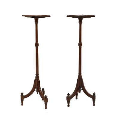 Lot 258 - A pair of Edwardian mahogany torcheres