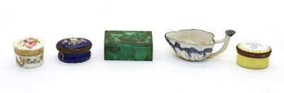 Lot 90 - Two enamel patch boxes
