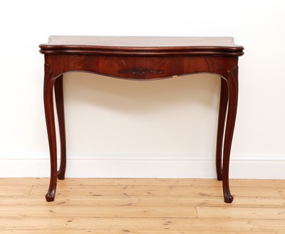 Lot 76 - A George III Hepplewhite period mahogany card table