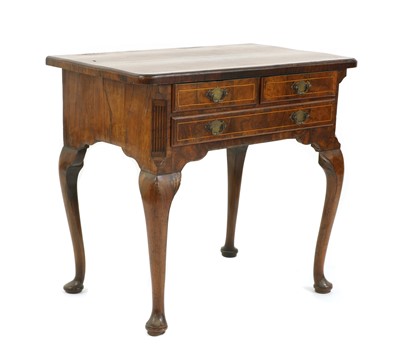 Lot 247 - A strung walnut side table